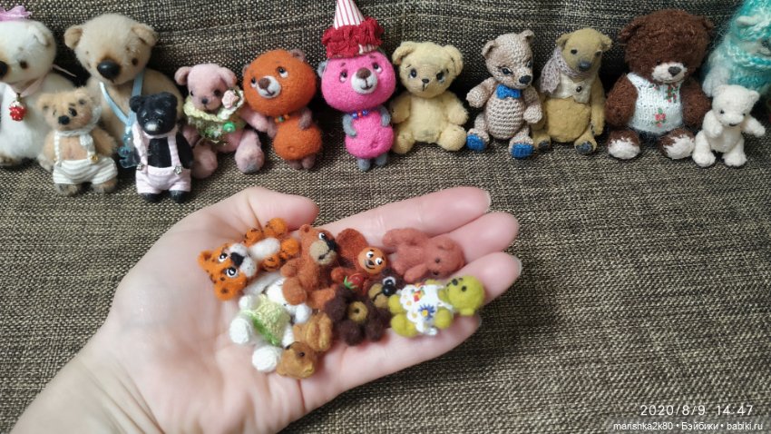 Моя коллекция мишек до 7 см