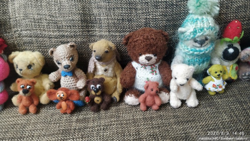 Моя коллекция мишек до 7 см (фото 8)