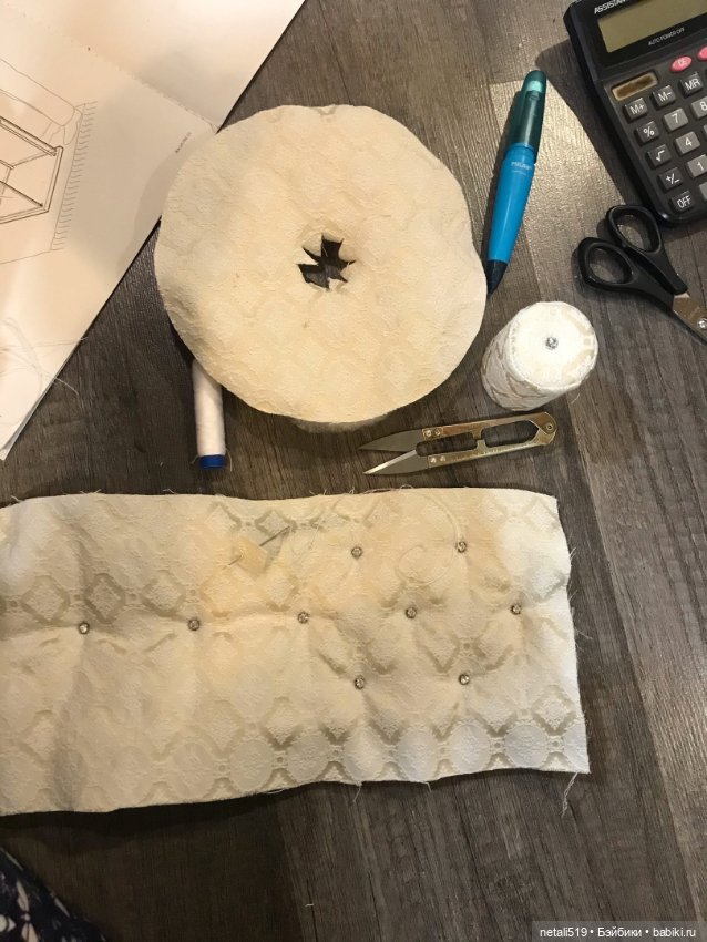 Создание пуфа — Одежда и обувь для кукол BJD (БЖД): 1/3 (фото 5)