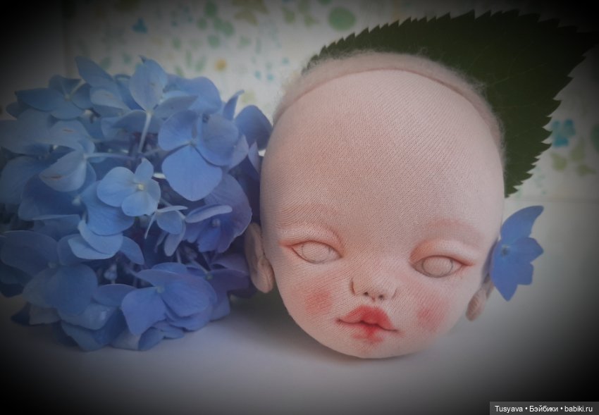 Начало росписи личика — Разные шарнирные куклы (не БЖД): редкие (фото 2)