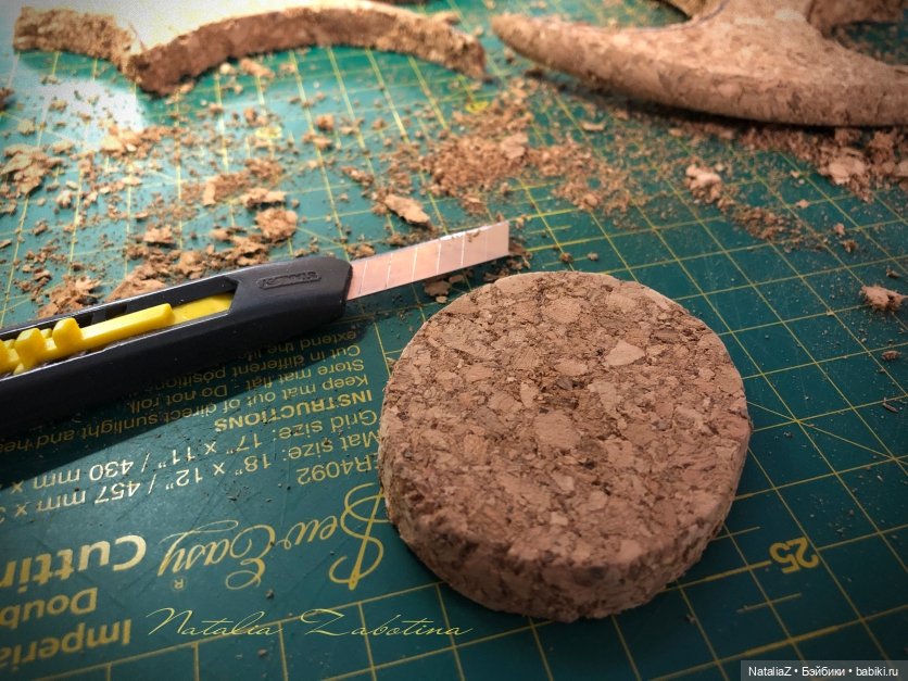 Пейт из пробки под парик — Реставрация антикварных кукол: ремонт фарфора (фото 4)