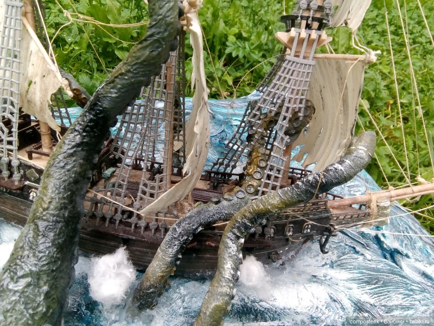 Кракен диорама — Другие хобби и увлечения: сад