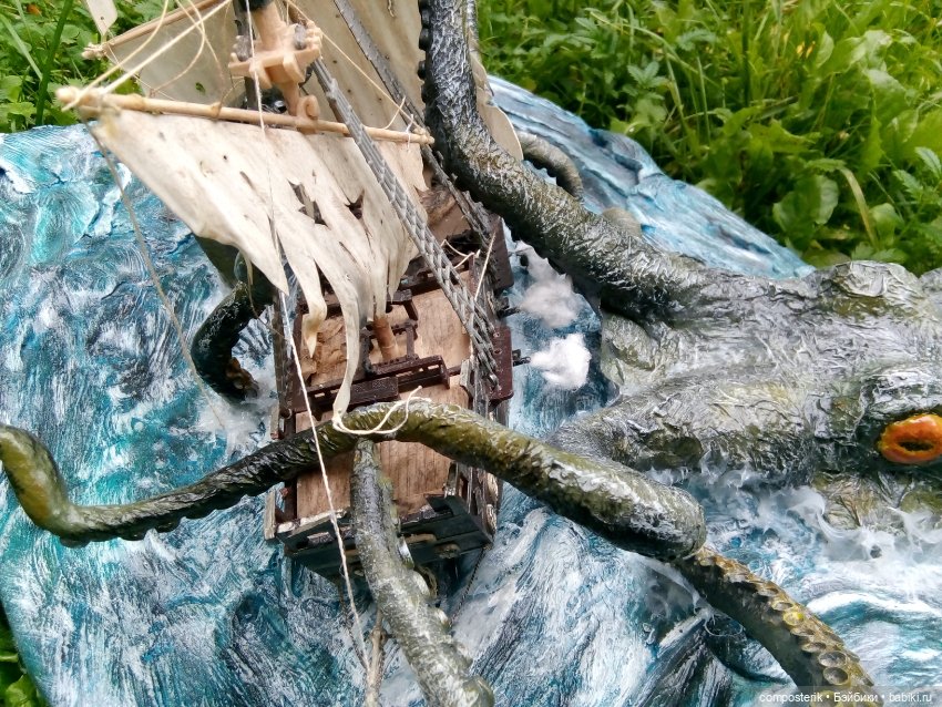 Кракен диорама — Другие хобби и увлечения: сад (фото 5)