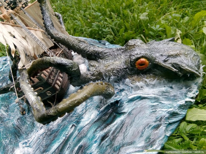 Кракен диорама — Другие хобби и увлечения: сад (фото 3)