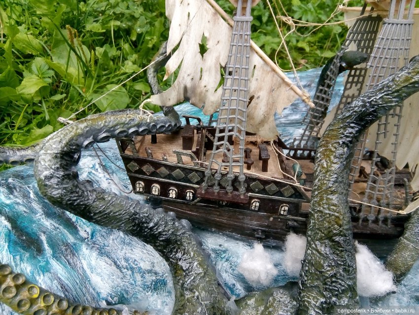 Кракен диорама — Другие хобби и увлечения: сад