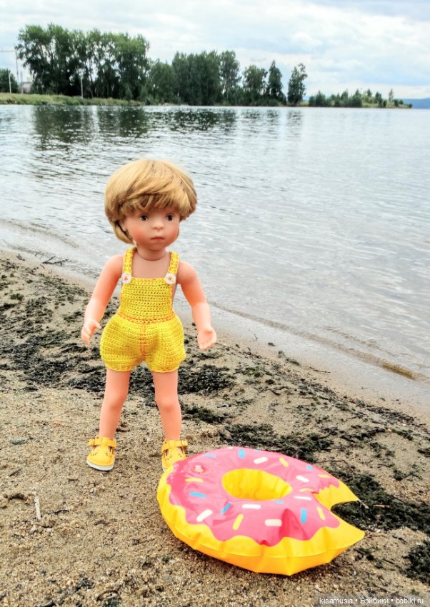Алёша и лисёнок на пляже — Куклы Kathe Kruse (Кате/Кэте Крузе): фото (фото 8)