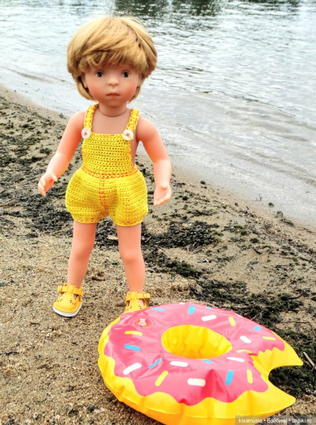 Алёша и лисёнок на пляже — Куклы Kathe Kruse (Кате/Кэте Крузе): фото (фото 9)