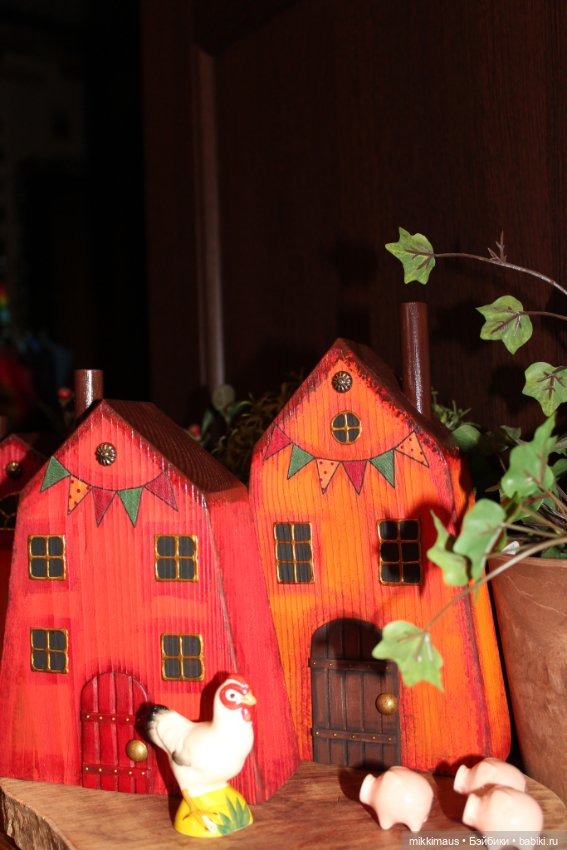 Деревянные домики Глазуновой Анны - "Огонёк"