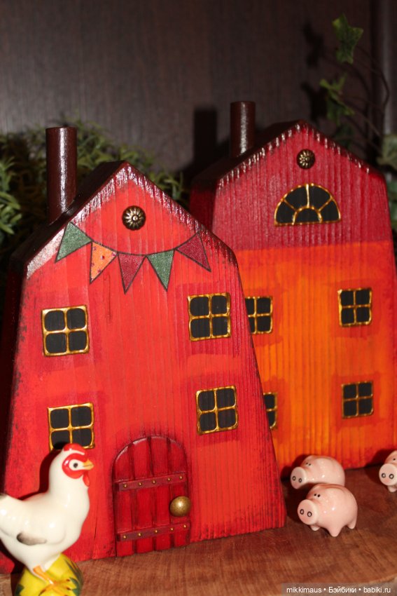 Деревянные домики Глазуновой Анны - "Огонёк"