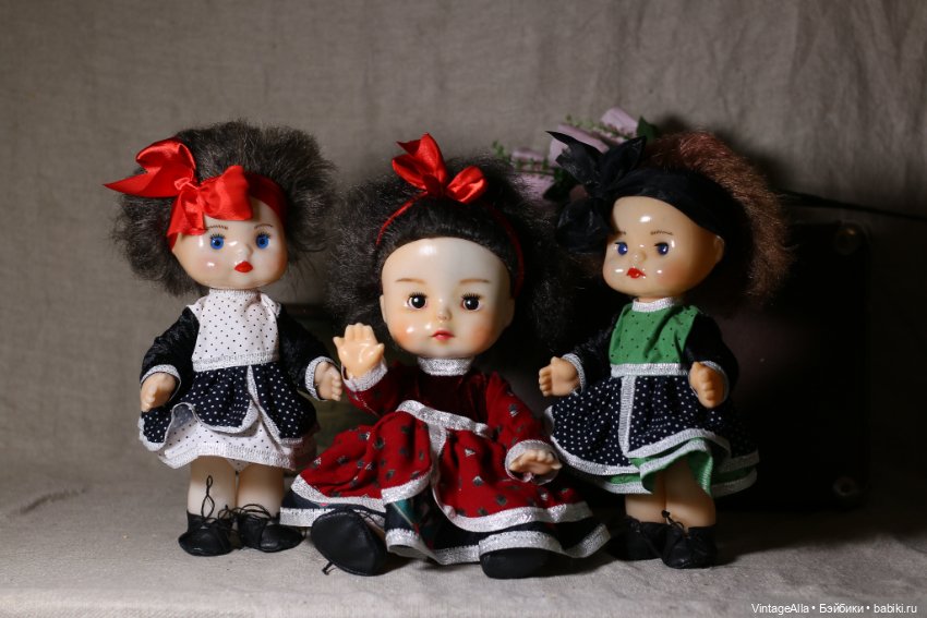 Три шатенки вечерком — Советские винтажные куклы (СССР): Ленигрушка