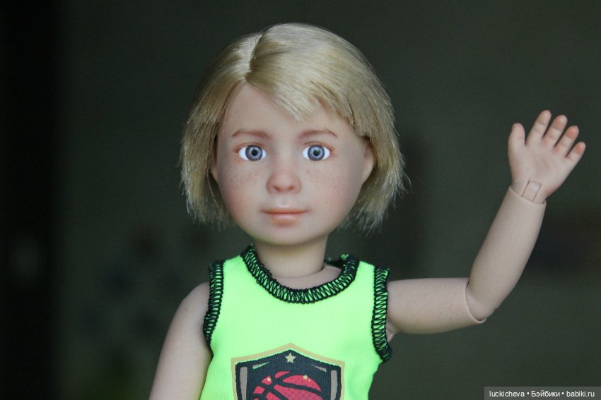 Хороший мальчик Миша ждёт свой счастливый билет... Обаятельный ооак шарнирного мальчика Михаила от Kruselings