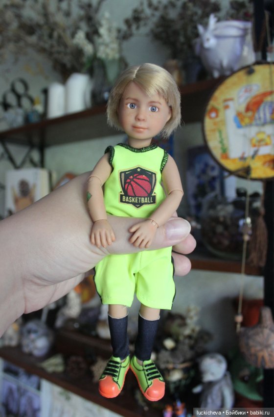 Хороший мальчик Миша ждёт свой счастливый билет... Обаятельный ооак шарнирного мальчика Михаила от Kruselings