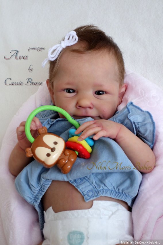 Реборн Ava скульптора Cassie Ann Brace, автор прототипа Nikol Maris