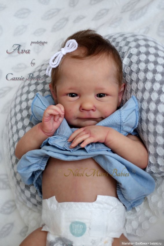 Реборн Ava скульптора Cassie Ann Brace, автор прототипа Nikol Maris (фото 9)