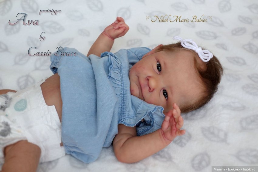 Реборн Ava скульптора Cassie Ann Brace, автор прототипа Nikol Maris (фото 6)