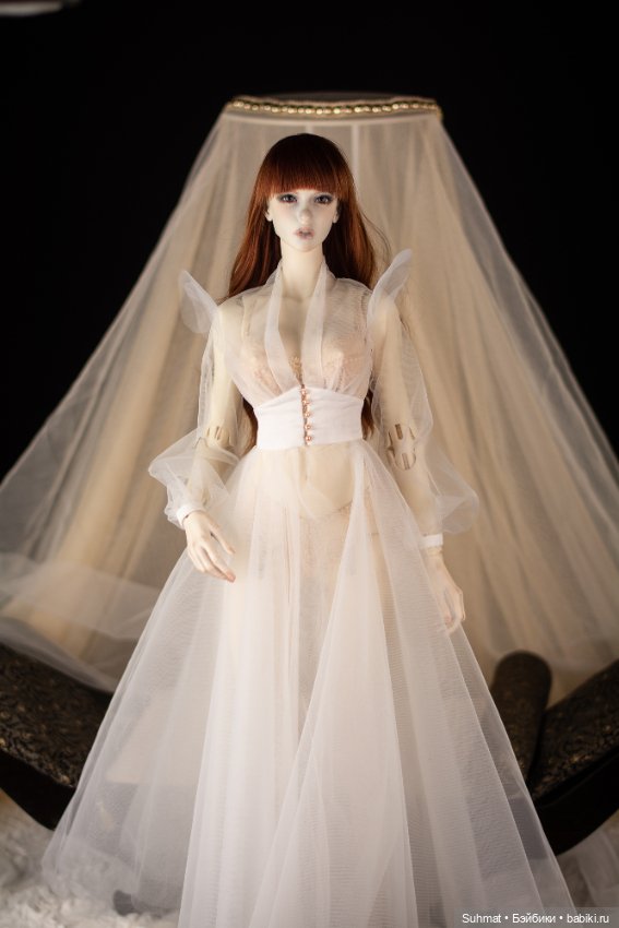 Будуарное платье — Куклы Dollshe Craft (Доллше): BJD (БЖД) (фото 5)