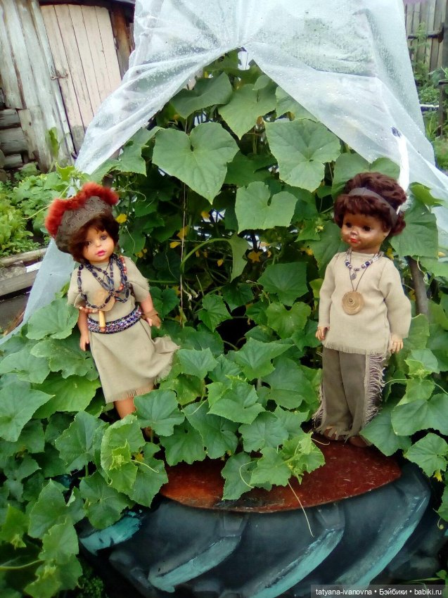 Вигвам для индейцев... нет - для огурцов (фото 6)