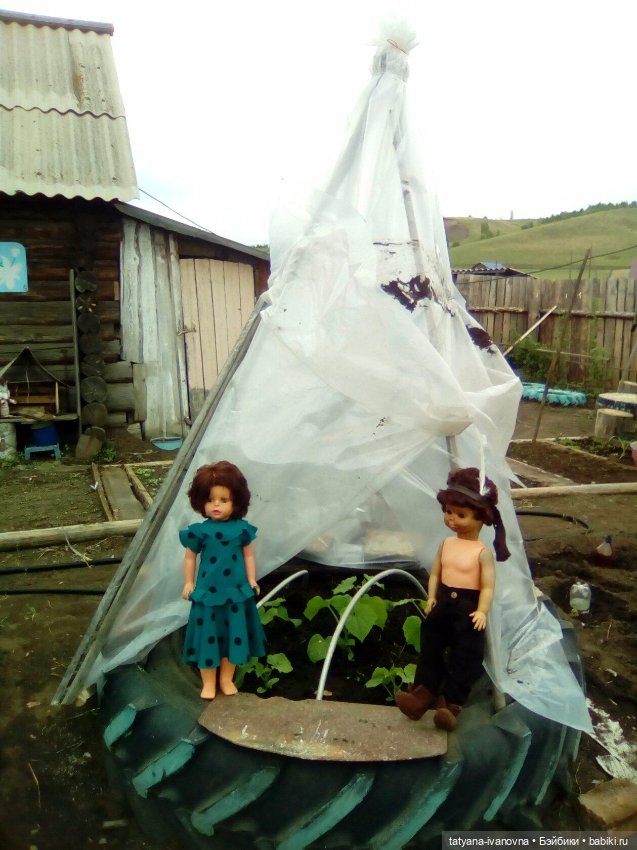 Вигвам для индейцев... нет - для огурцов (фото 2)