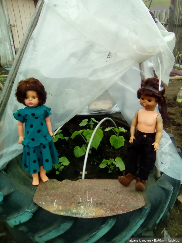 Вигвам для индейцев... нет - для огурцов (фото 5)