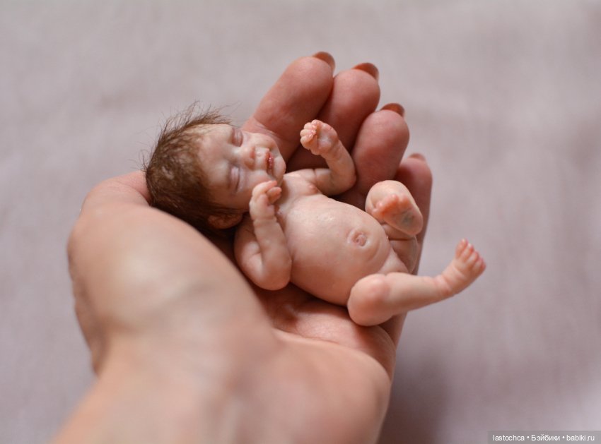 Новая малышка — Лепка авторских кукол: полимерная глина (фото 6)