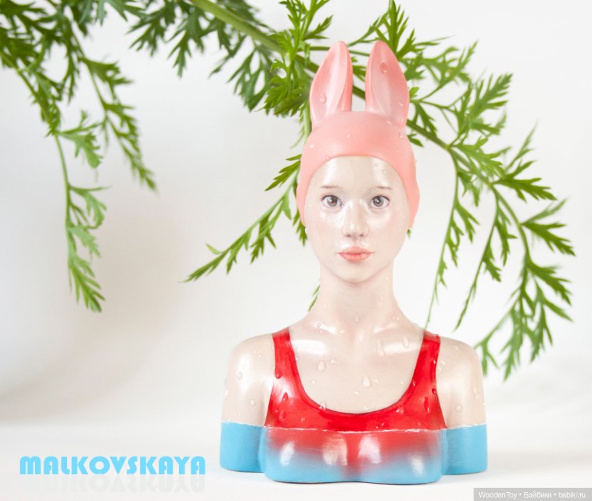 Деревянный бюст — Авторские куклы из дерева (фото 2)