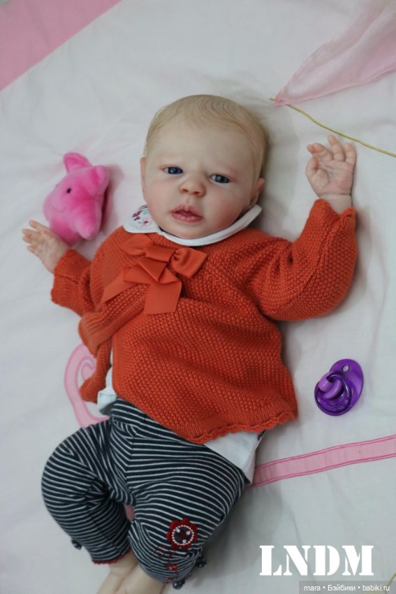 Realborn Emmy Awake для Bountiful baby, автор прототипа Marie Metayer (фото 3)