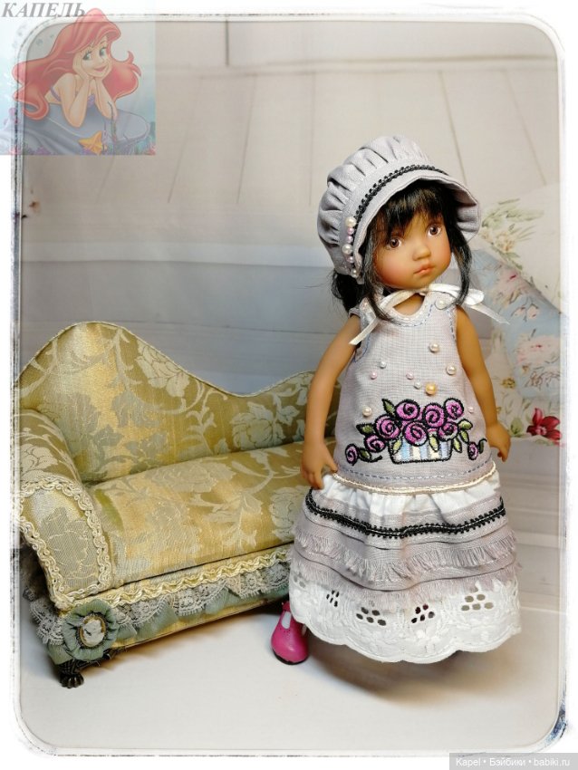 Бусинки, вышивка, кружево... Новые наряды для куколок