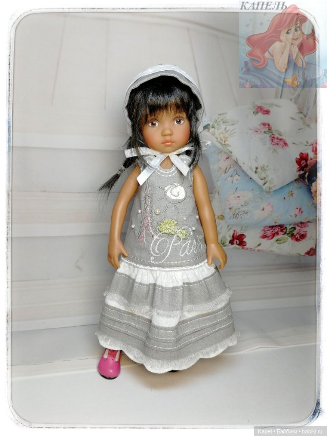 Бусинки, вышивка, кружево... Новые наряды для куколок (фото 8)