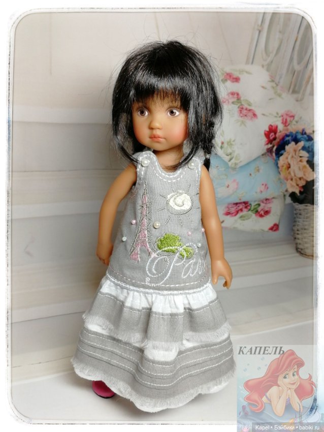 Бусинки, вышивка, кружево... Новые наряды для куколок