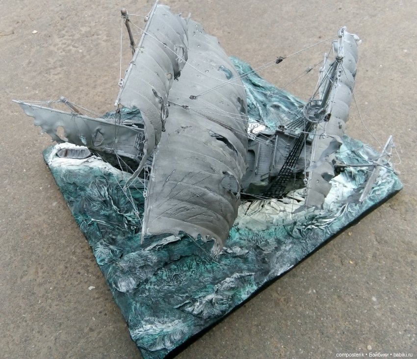 Летучий Голландец диорама (фото 9)