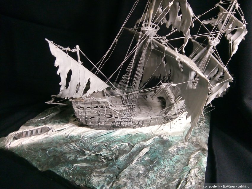 Летучий Голландец диорама (фото 4)