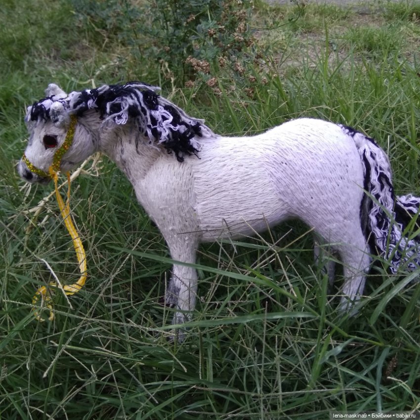 Подарок - лошадка — Авторские игрушки из разных материалов: синельная проволока (фото 6)