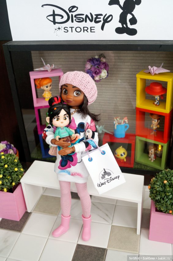 Озорная девчонка — Куклы Disney Animators и Принцессы Диснея: Disney Store