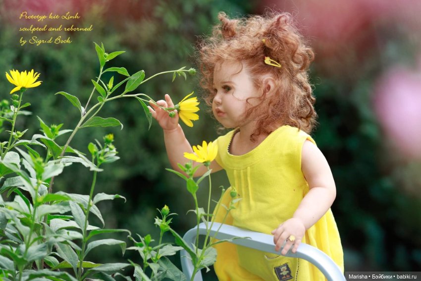 Кукла реборн из молда Linh скульптора Sigrid Bock