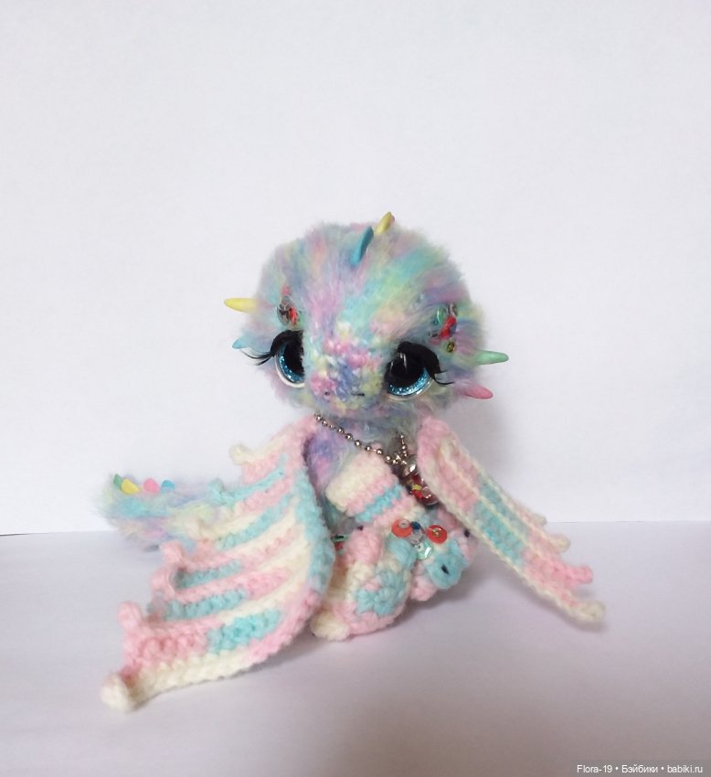 Радужный дракончик — Вязаные игрушки и амигуруми: крючком (фото 4)