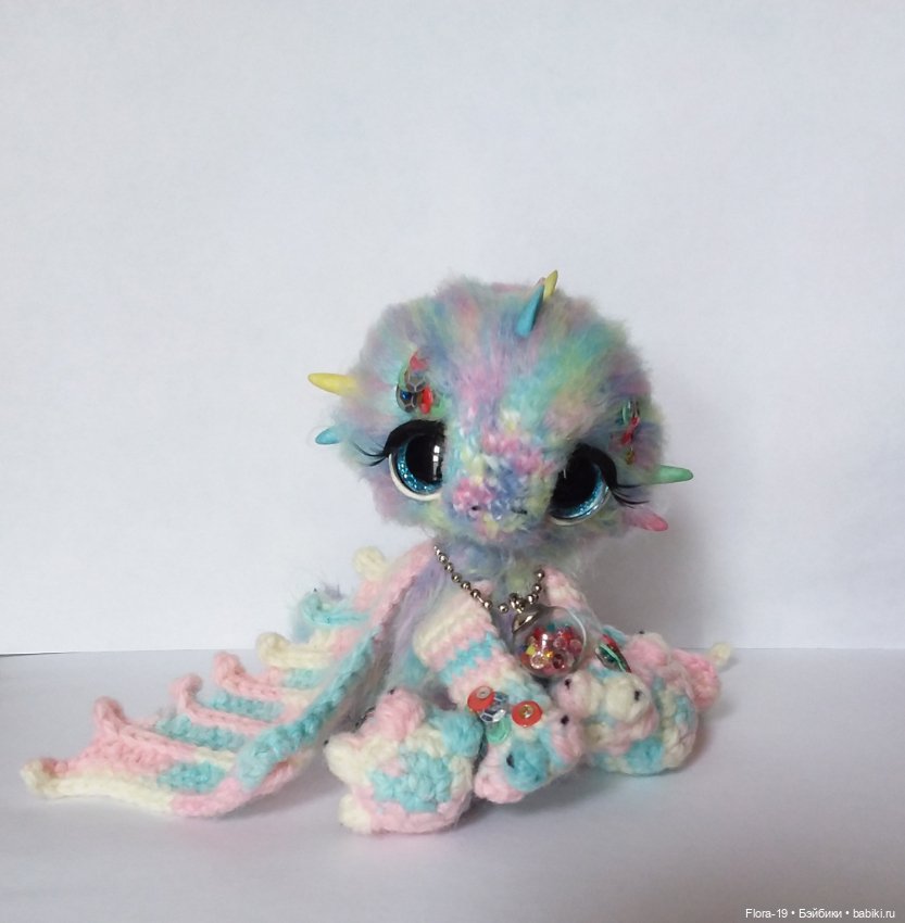 Радужный дракончик — Вязаные игрушки и амигуруми: крючком (фото 3)