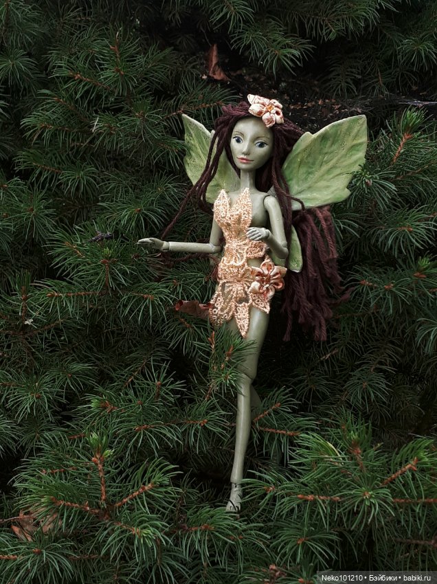 Маленькая лесная фея — Авторские шарнирные куклы своими руками: лепка (фото 8)