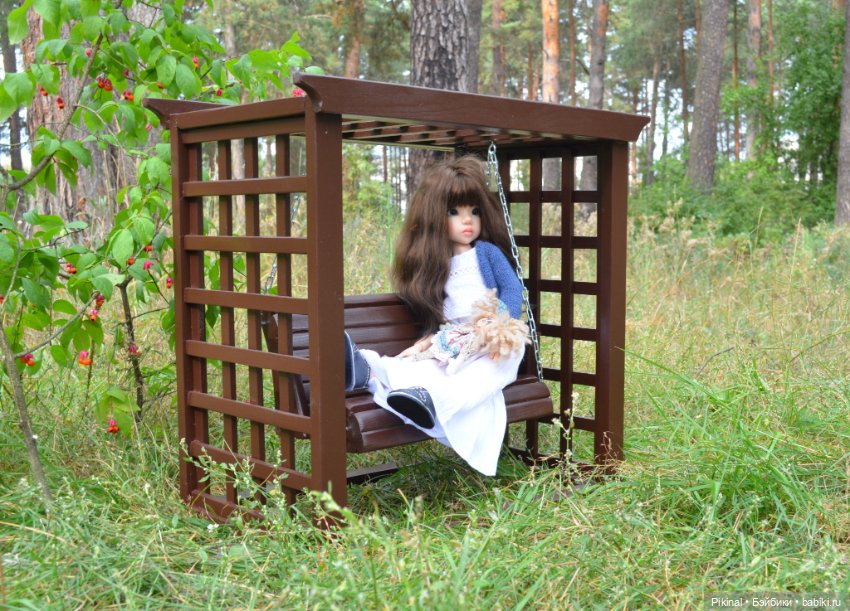 Качели с перголами — Мебель для кукол и домиков: фото