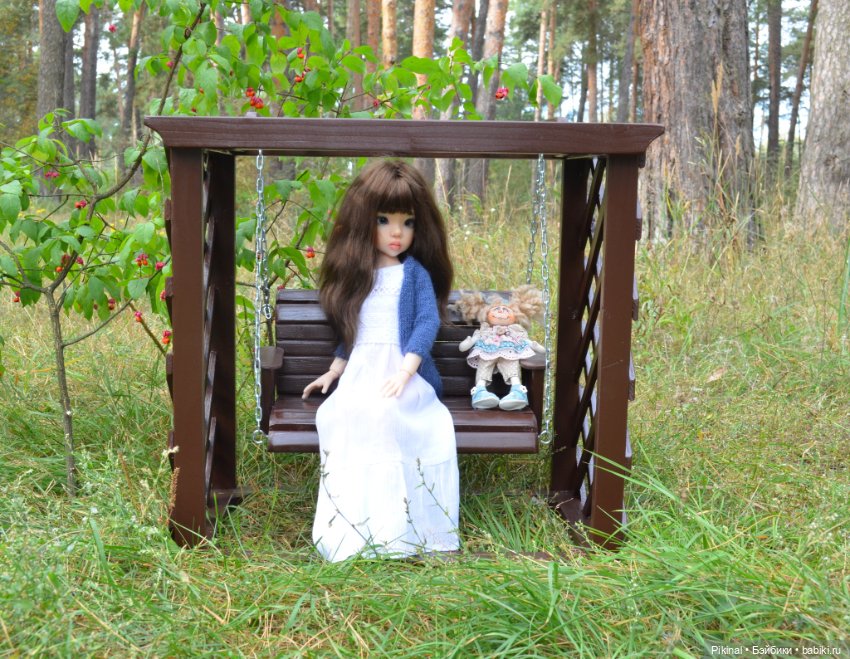 Качели с перголами — Мебель для кукол и домиков: фото