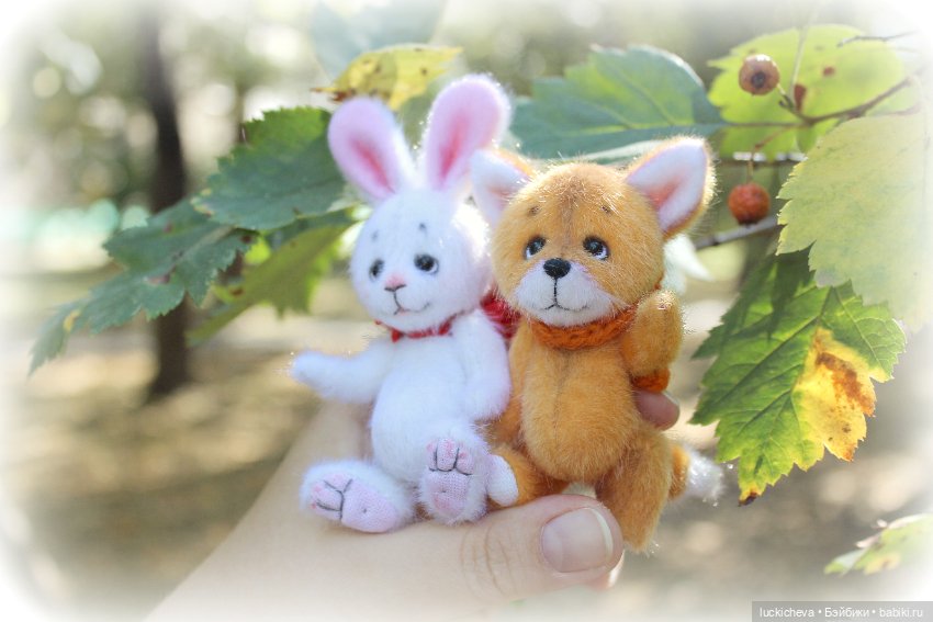 Зайчонок и Лисёнок на осенней прогулке (фото 3)