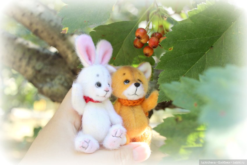 Зайчонок и Лисёнок на осенней прогулке (фото 4)