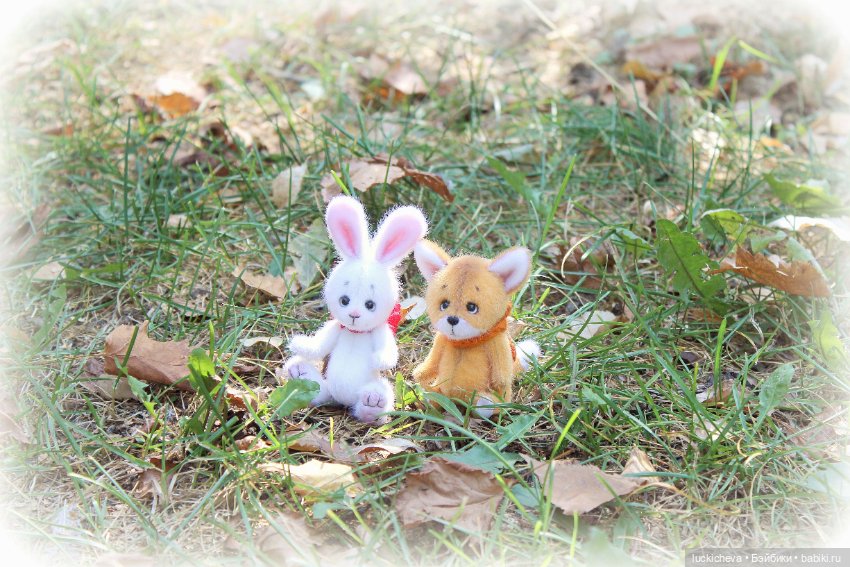 Зайчонок и Лисёнок на осенней прогулке (фото 9)