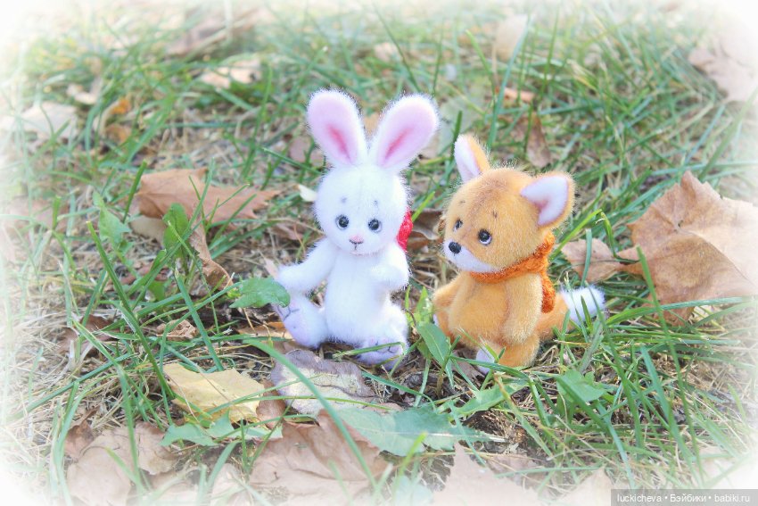 Зайчонок и Лисёнок на осенней прогулке (фото 10)