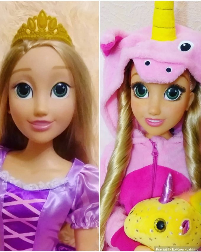 Небольшой ООАК шарнирной куклы Рапунцель 81см (фото 6)