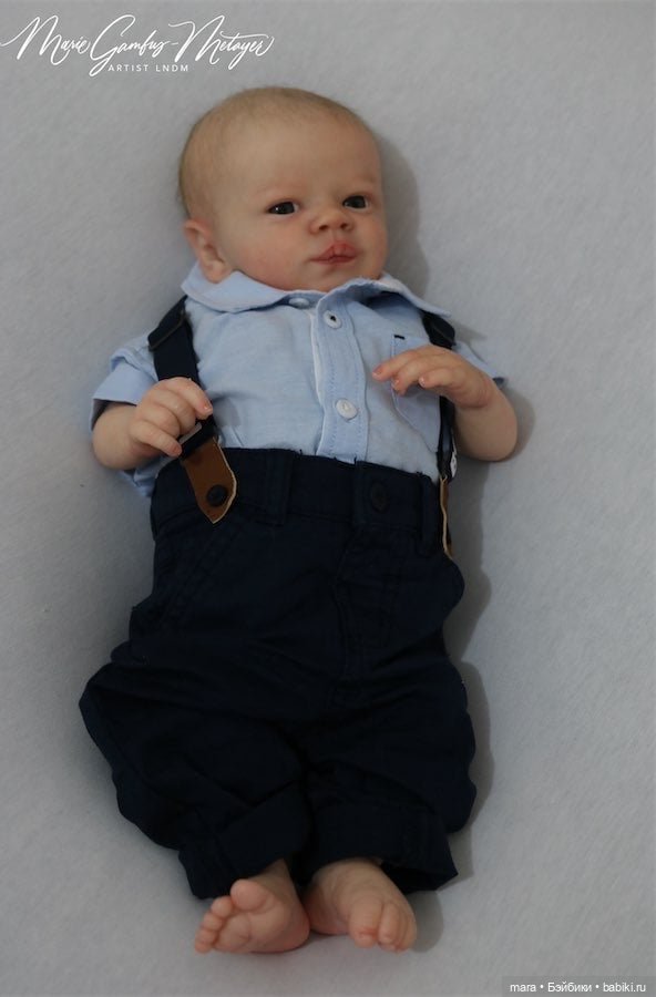 Realborn Christopher Awake for Bountiful baby, автор прототипа Marie Metayer (фото 6)