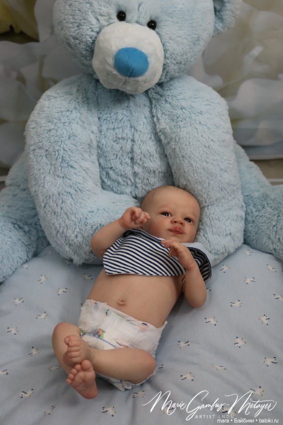 Realborn Christopher Awake for Bountiful baby, автор прототипа Marie Metayer (фото 3)