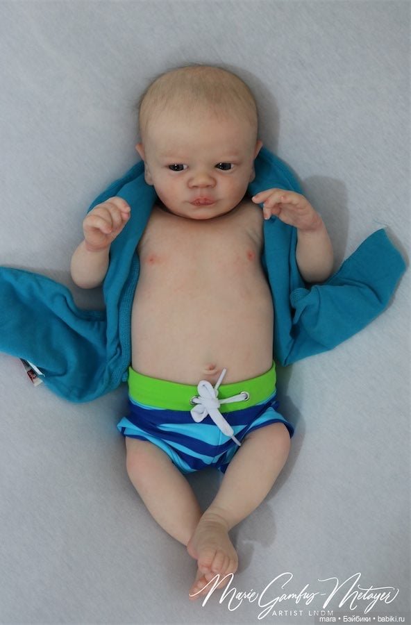 Realborn Christopher Awake for Bountiful baby, автор прототипа Marie Metayer (фото 7)