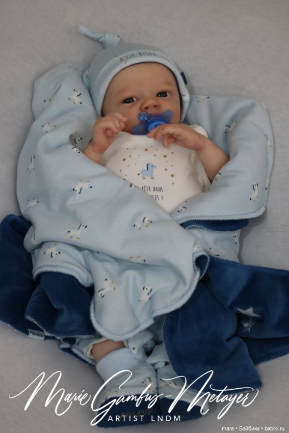 Realborn Christopher Awake for Bountiful baby, автор прототипа Marie Metayer (фото 5)