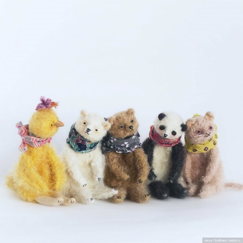 Игрушки Harumi Matsuno — Авторские мишки Тедди и друзья: фото (фото 7)