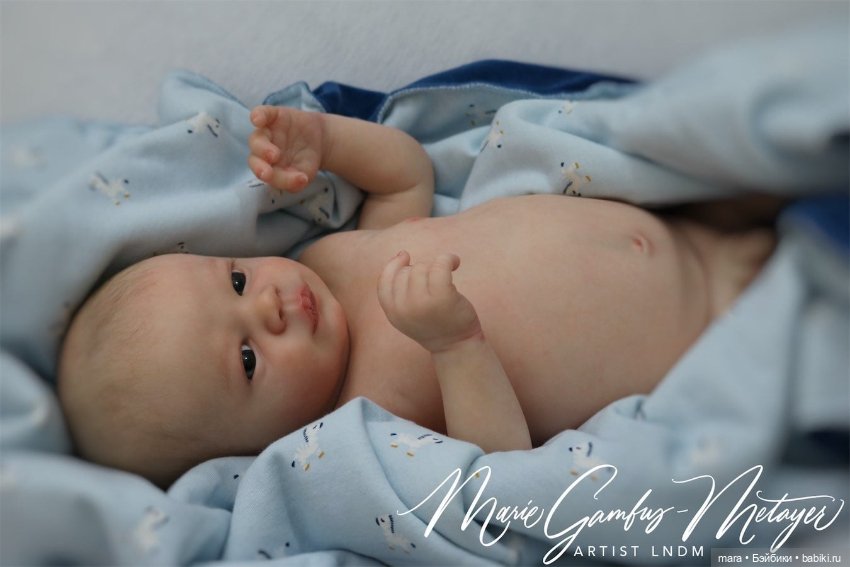 Realborn Christopher Awake for Bountiful baby, автор прототипа Marie Metayer